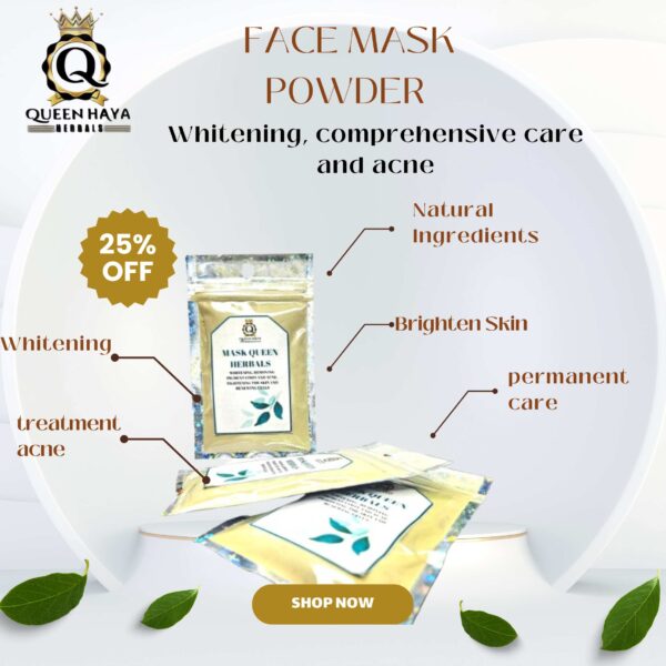 Face mask powder